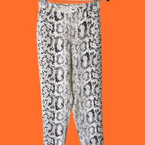 J.Crew Jamie Pants Snakeskin Print | Elastic Waist | Size 4